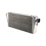 a silver car radiator