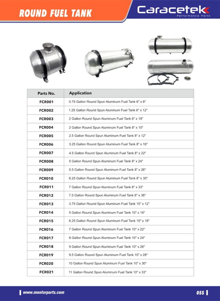 round fuel tank